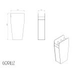 Gorillz-Brella_Zwart-base